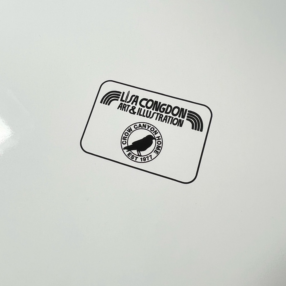 Lisa Congdon enamelware set Tray cups Brand New Crow Canyon art limited edition - Picture 6 of 11
